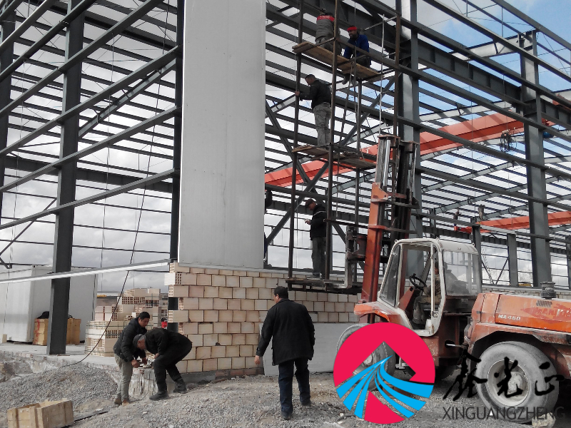 steel structure brick factory in Algeria 5